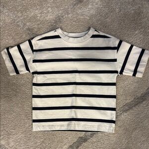 ZARA Striped Kids T-Shirt - Black and White